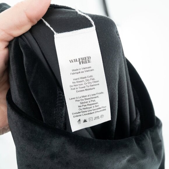 Aritzia | Wilfred Free Daria Velvet Black Pant Leggings | XS - Picture 5 of 6